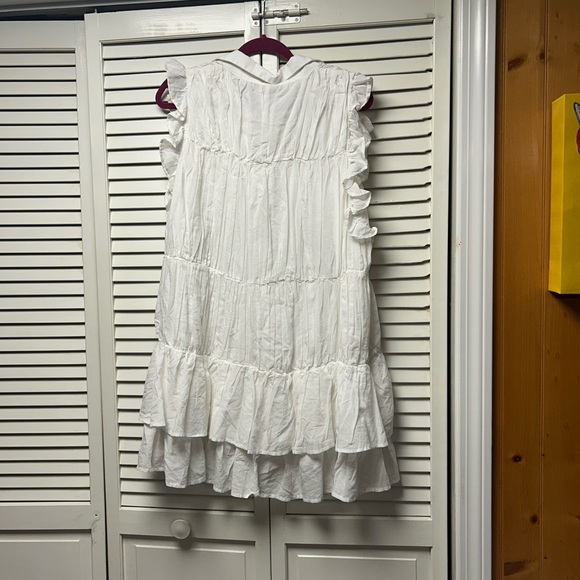 NWOT Anthropologie ruffle mono shirt dress - Picture 7 of 7